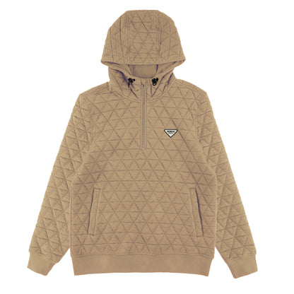 Quilted Henley Hoody