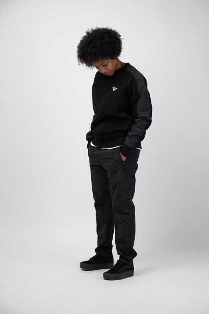 Panelled Polar Fleece Crew