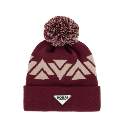 Jacquard Pom Pom Beanie