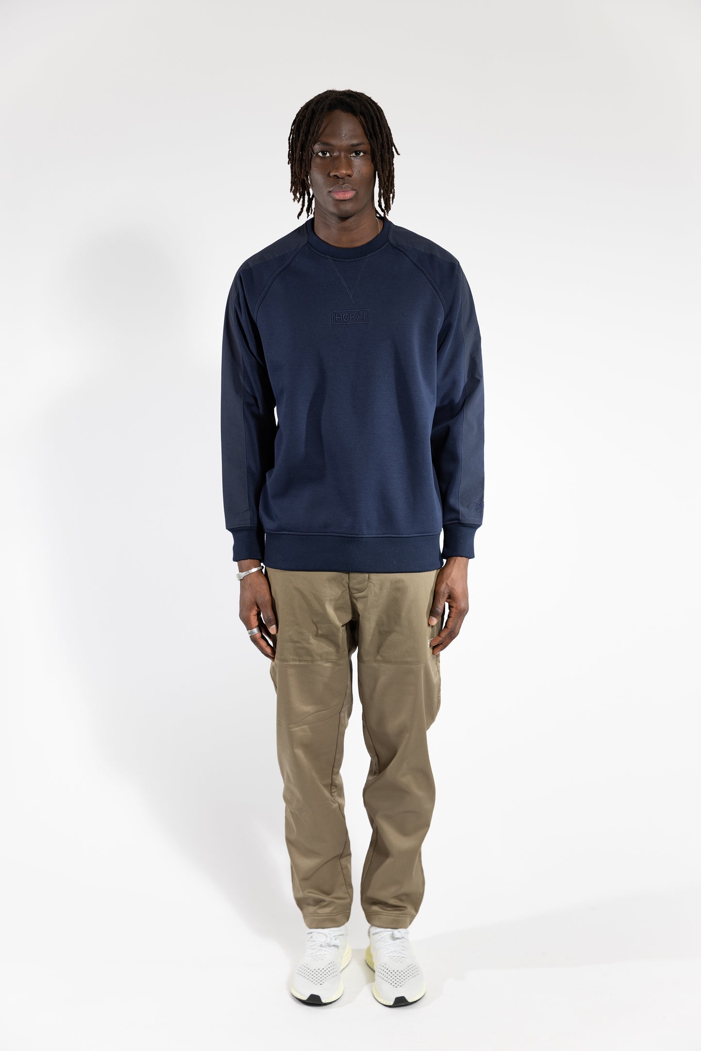 Panelled Polar Fleece Crew