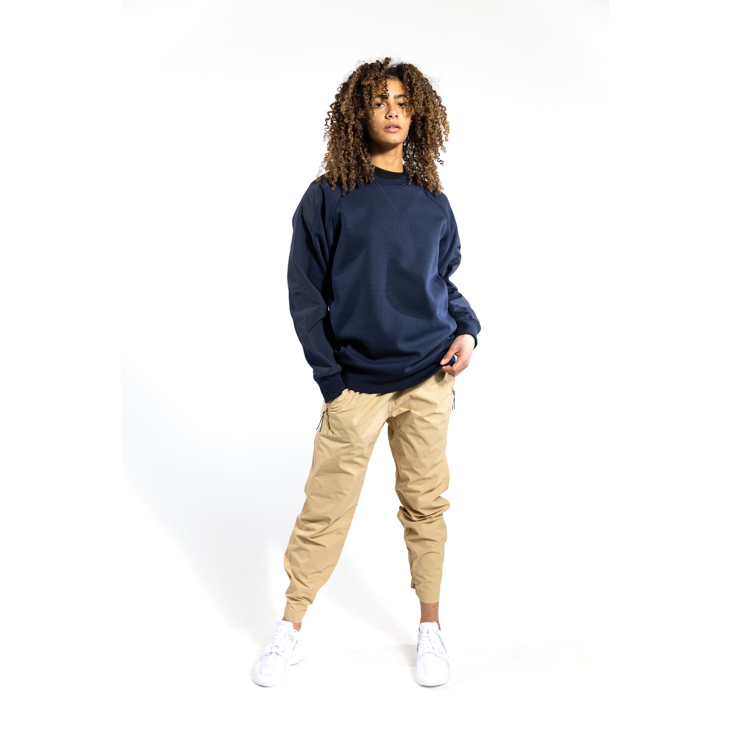 Panelled Polar Fleece Crew